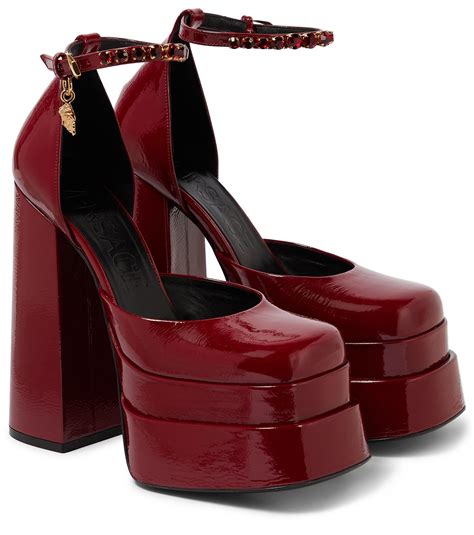 versace red bottom heels|versace platform heels.